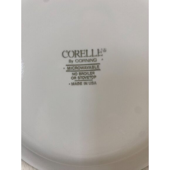 Vintage Corelle by Corning Citrus Yellow & White Bowls/Dessert Plates Set Of 4 - Picture 3 of 5